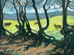 Highland Cattle in the Quantocks by Juliet Harkness